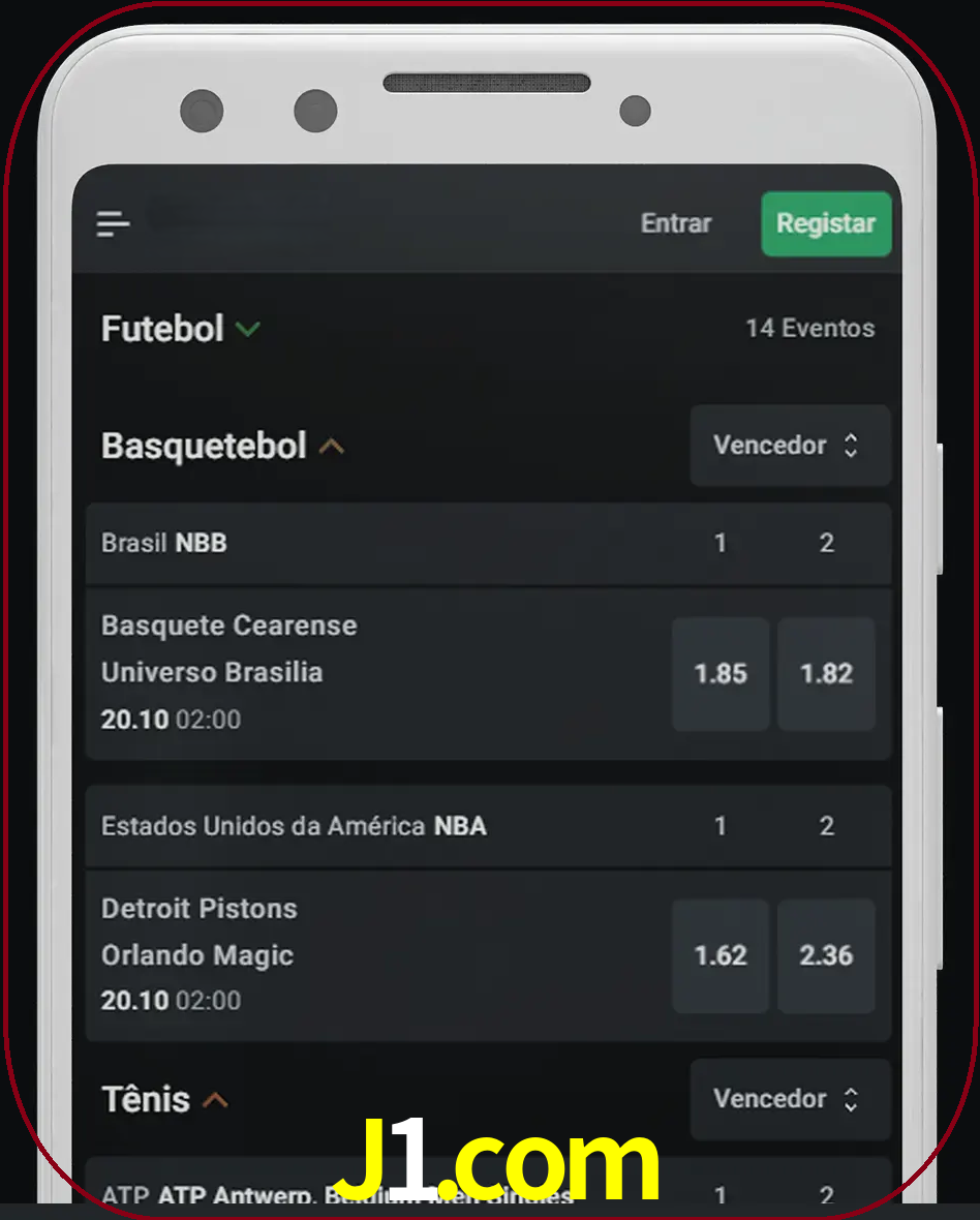 Aposte e assista aos esportes em formato ao vivo.
