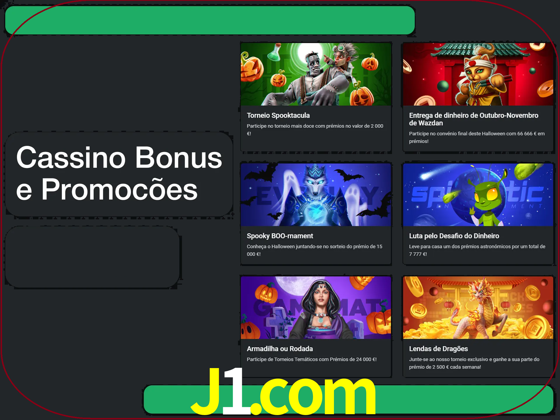 Verifique se há novos bônus de cassino para reivindicar.