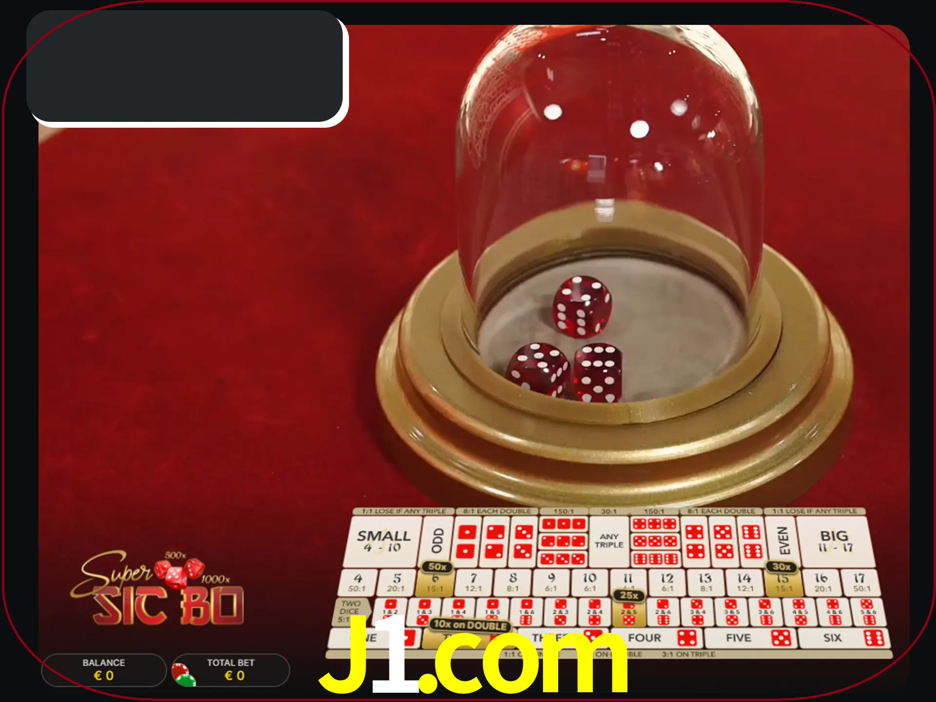 Deixe os dados ao seu lado nos jogos da Sic Bo.
