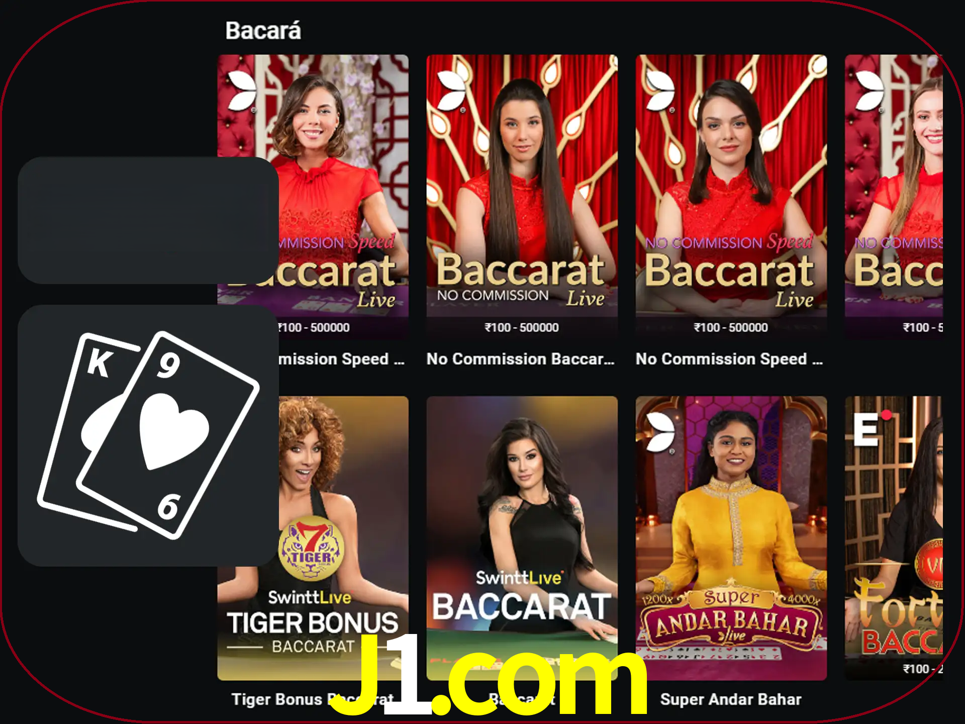 Ganhe muito dinheiro jogando jogos de bacará.