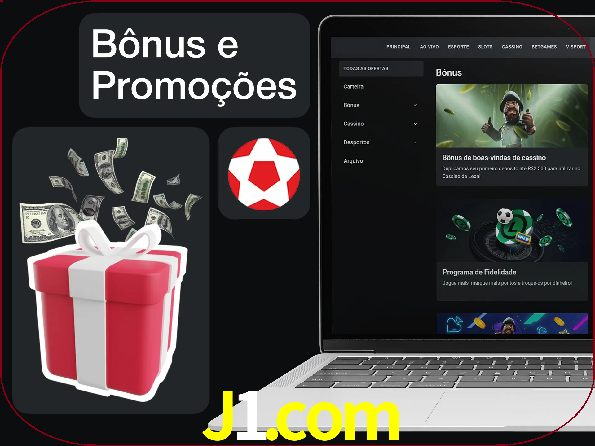 Verifique se há novos bônus e promoções.