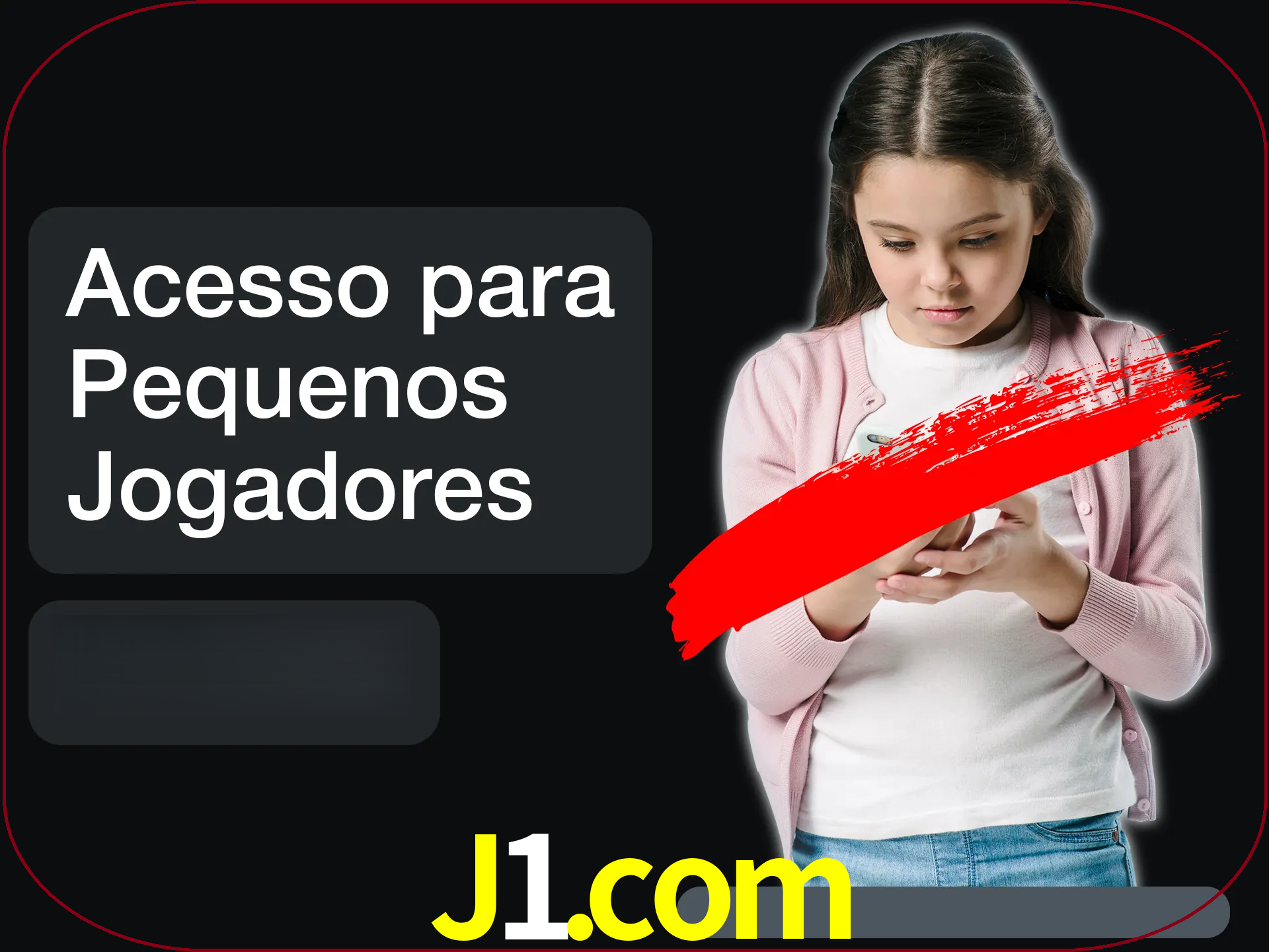 As crianças não podem jogar jogos de cassino.