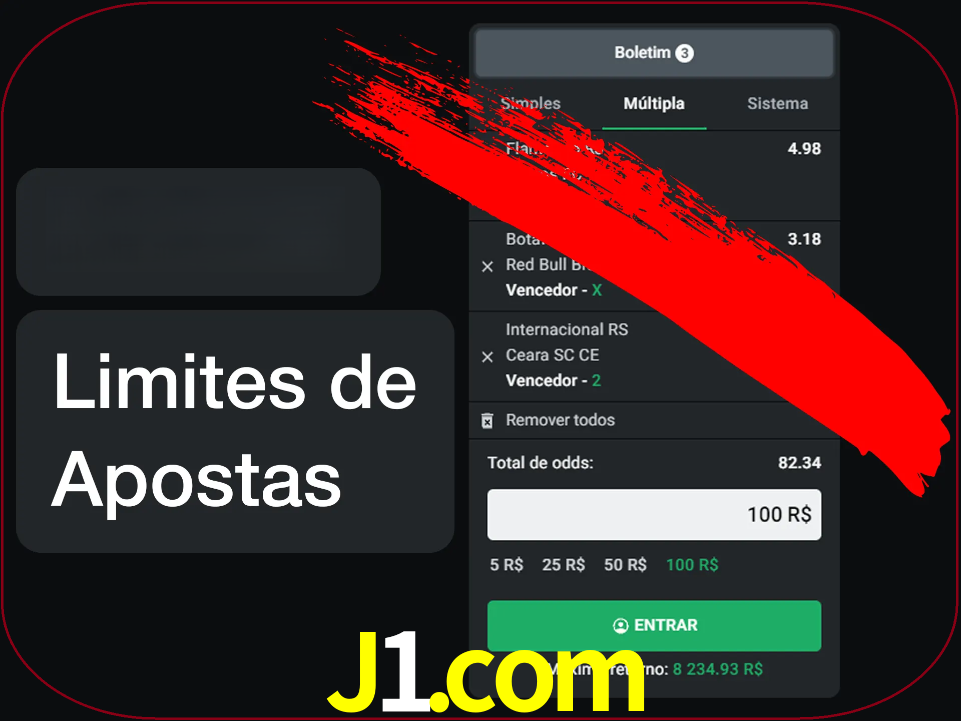 Não faça apostas loucas.